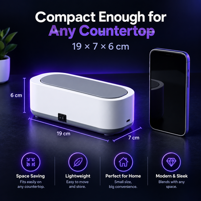 SonicVault™ Ultrasonic Cleaner